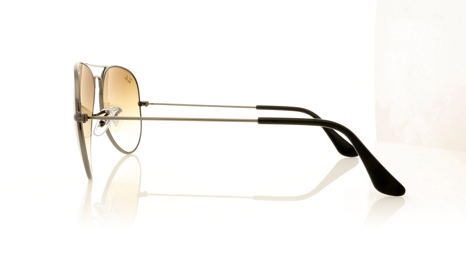 Ray-Ban Aviator Large Metal 004/51 Gunmetal Sunglasses - Side