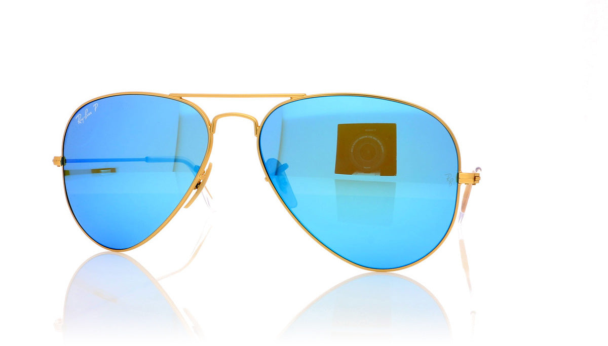 Ray-Ban Aviator Large Metal RB3025 112/4L Mt Gld Sunglasses - Angle