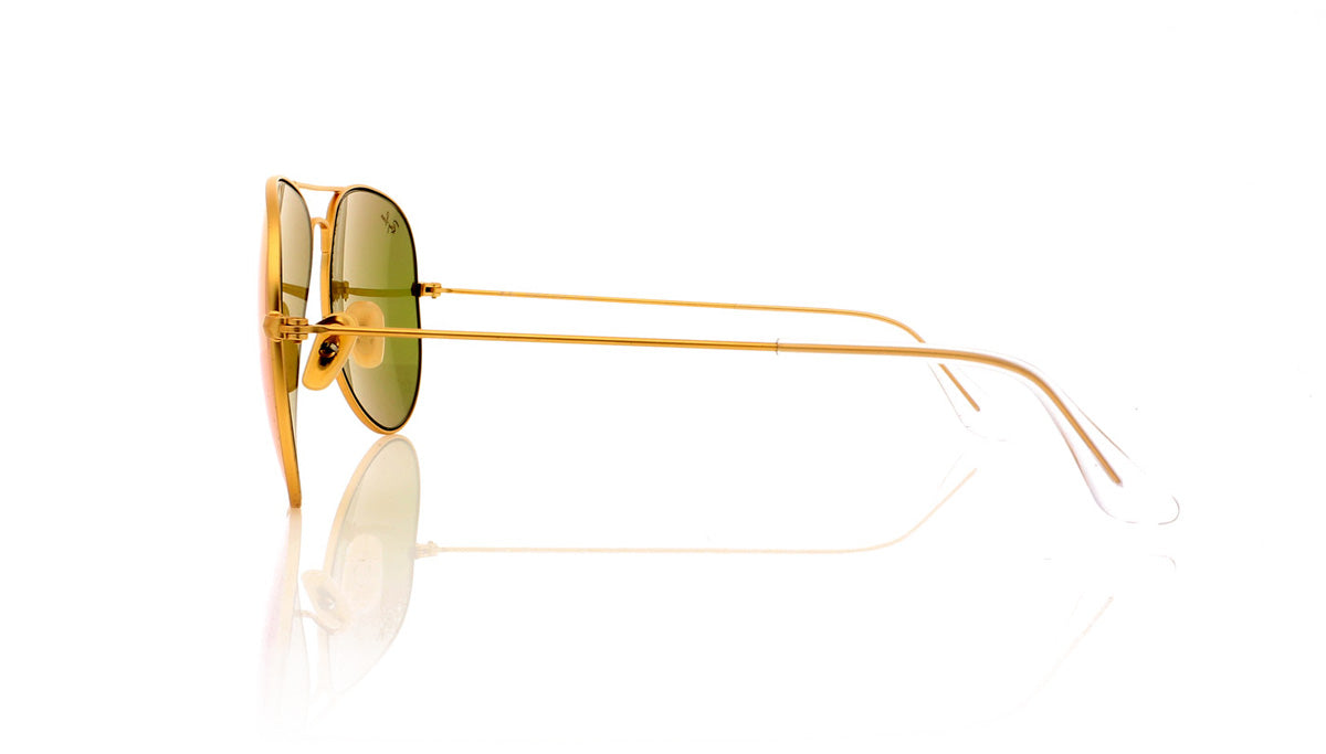 Ray-Ban Aviator RB3025 112/4T Matte Gold Sunglasses - Side