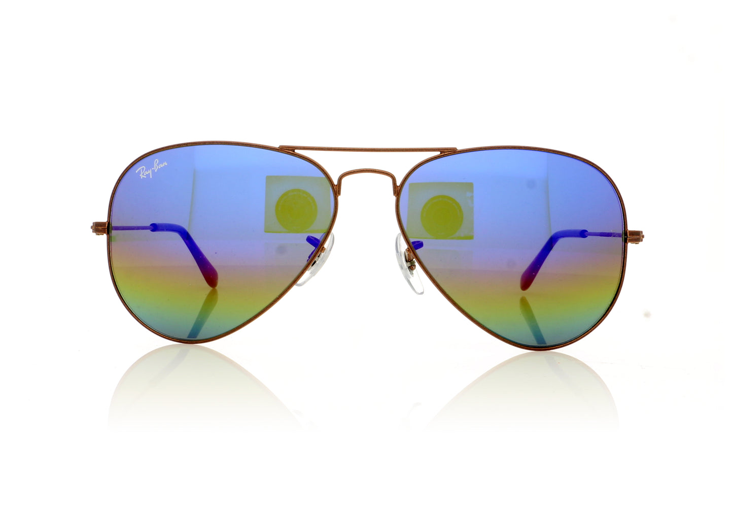 Ray-Ban Aviator Large Metal 9019C2 Metallic Dark Bronze Sunglasses - Front