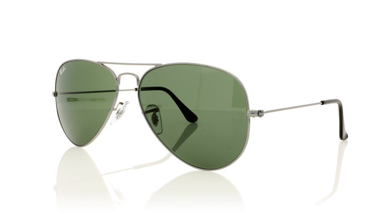 Ray-Ban Aviator Large Metal RB3025 W0879 Gunmetal Sunglasses - Angle