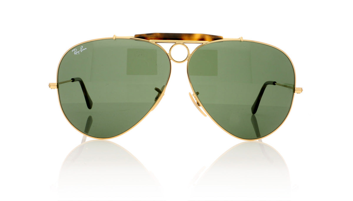Ray-Ban Shooter 0RB3138 181 Gold Sunglasses - Front
