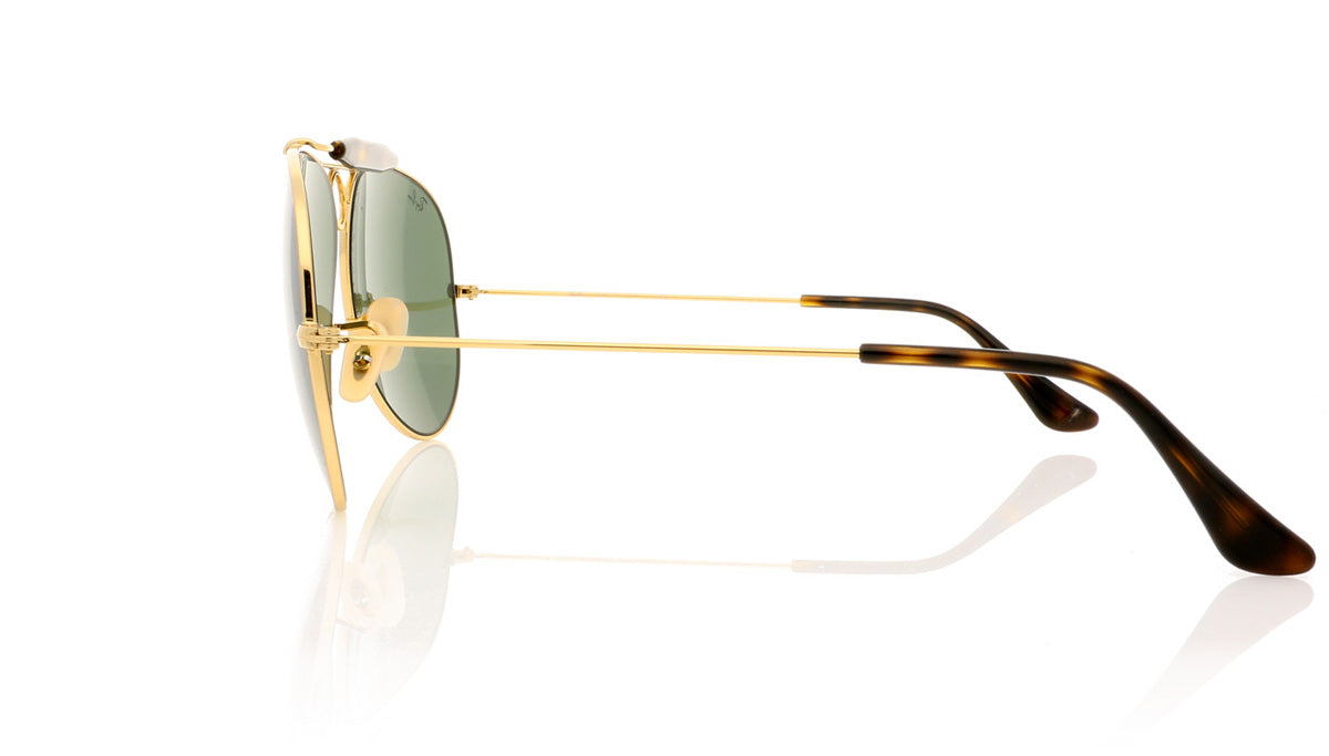 Ray-Ban Shooter 0RB3138 181 Gold Sunglasses - Side