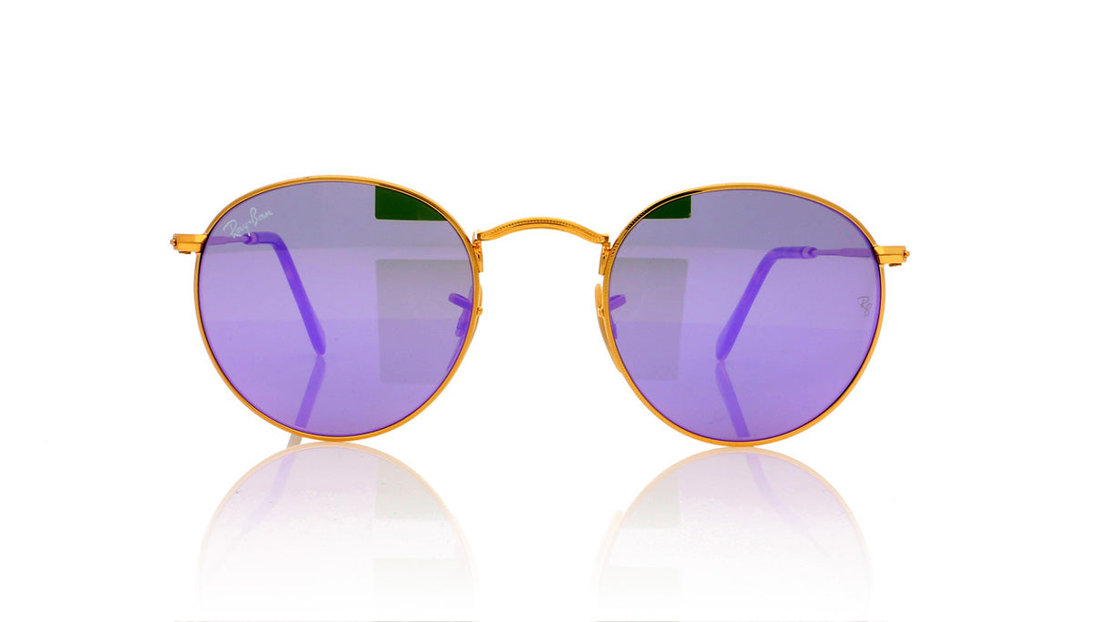 Ray-Ban RB 3447-N 0RB3447N 0018O Shiny Gold Sunglasses - Front