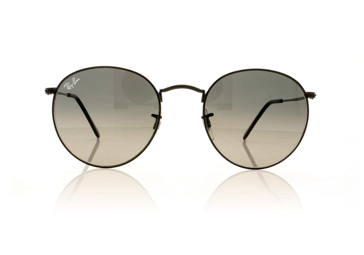 Ray-Ban Round Metal 002/71 Black Sunglasses - Front