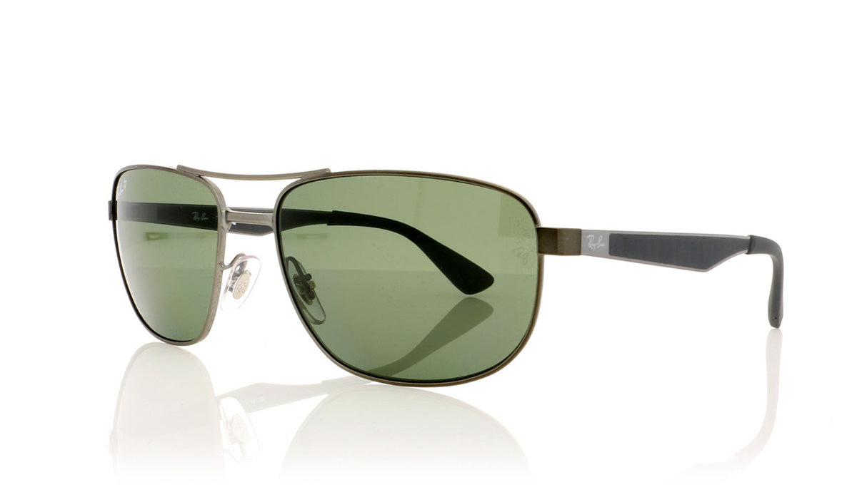 Ray-Ban 0RB3528 029/9A Matte Gunmetal Sunglasses - Angle