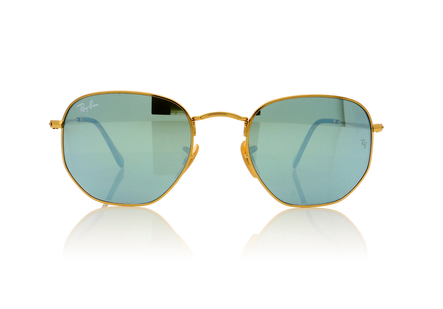 Ray-Ban 0RB3548N 001/30 Gold Sunglasses - Front