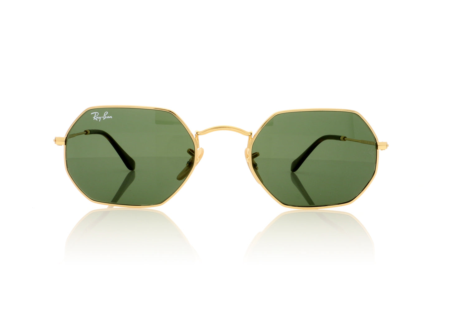 Ray-Ban Octagonal 0RB3556N 001/3N Gold Sunglasses - Front