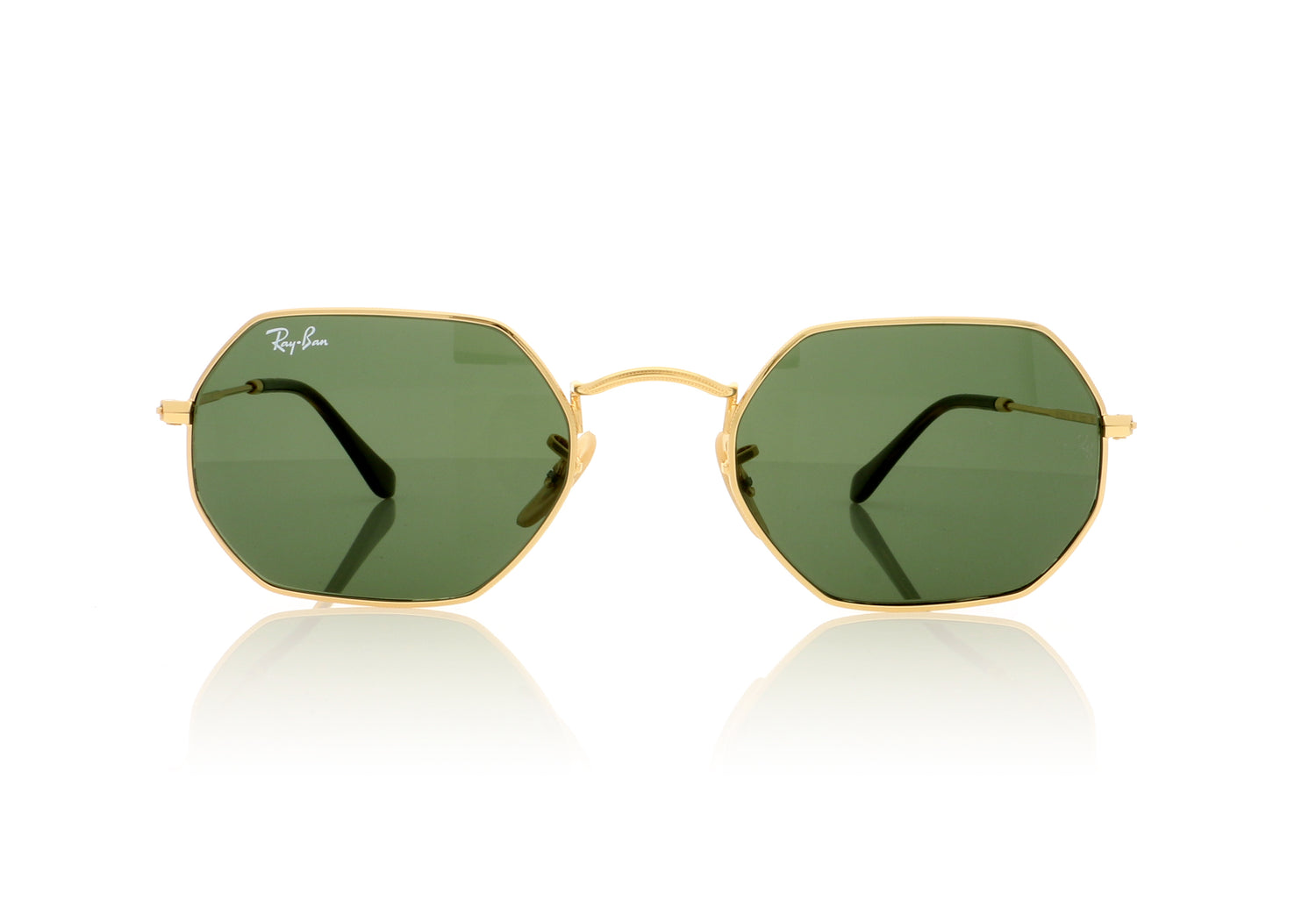 Ray-Ban Octagonal 0RB3556N 001/3N Gold Sunglasses - Front