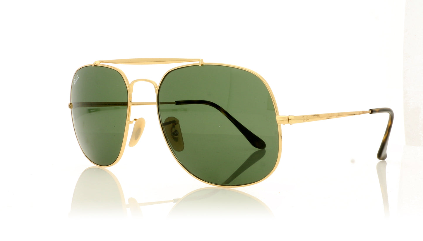 Ray-Ban The General 001/3F Gold Sunglasses - Angle