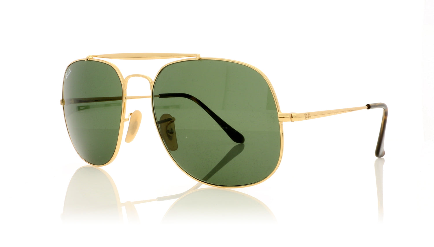 Ray-Ban General 0RB3561 1 Gold Sunglasses - Angle