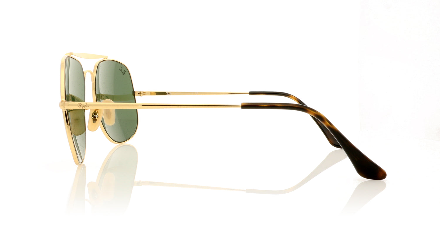 Ray-Ban General 0RB3561 1 Gold Sunglasses - Side
