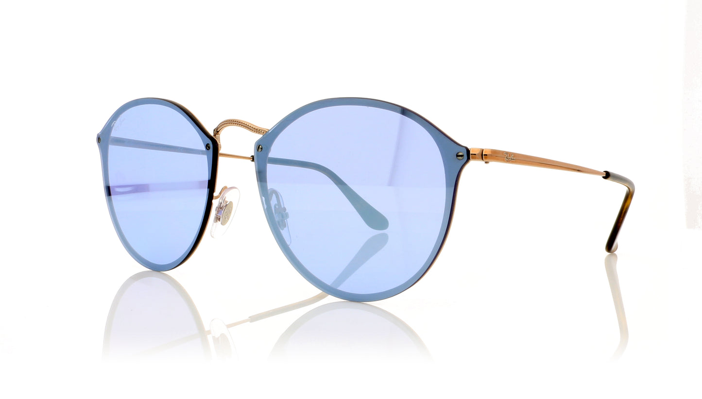 Ray-Ban Blaze round 0RB3574N 90351U Copper Sunglasses - Angle