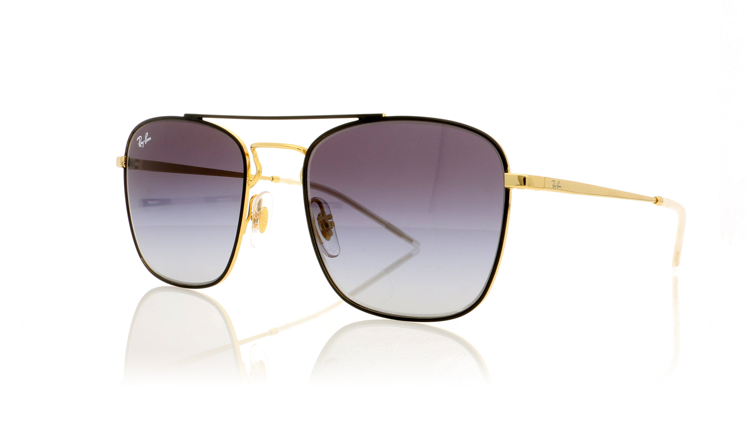 Ray-Ban RB3588 90548G Gold Sunglasses - Angle