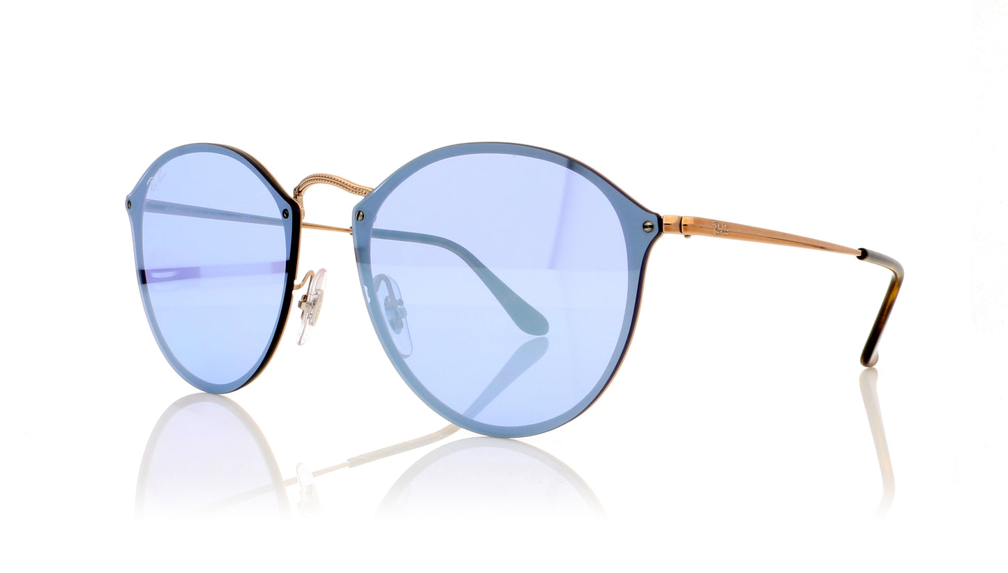 Ray-Ban RB647N RB3647N 1 Gold Sunglasses - Angle