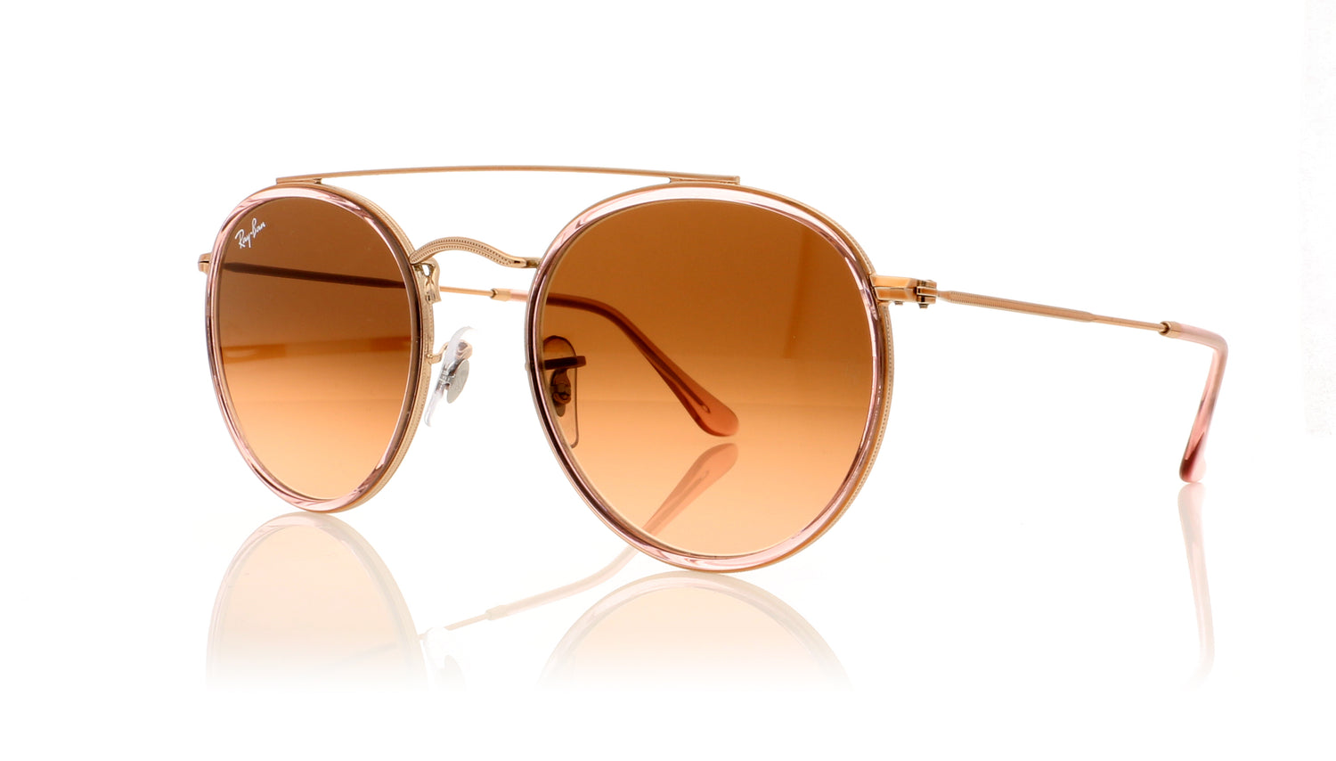Ray-Ban RB3647N 9069A5 Pink Sunglasses - Angle