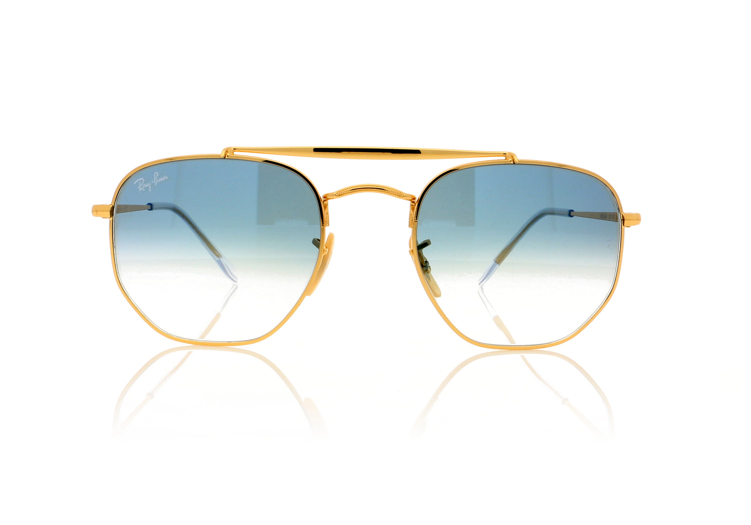 Ray-Ban Marshal 0RB3648 001/3F Gold Sunglasses - Front