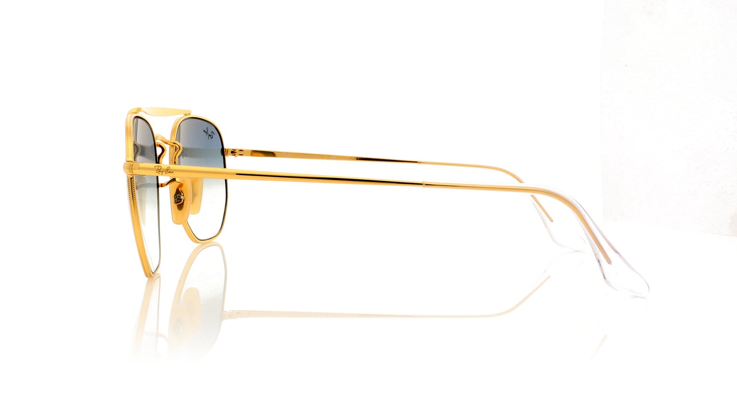 Ray-Ban Marshal 0RB3648 001/3F Gold Sunglasses - Side