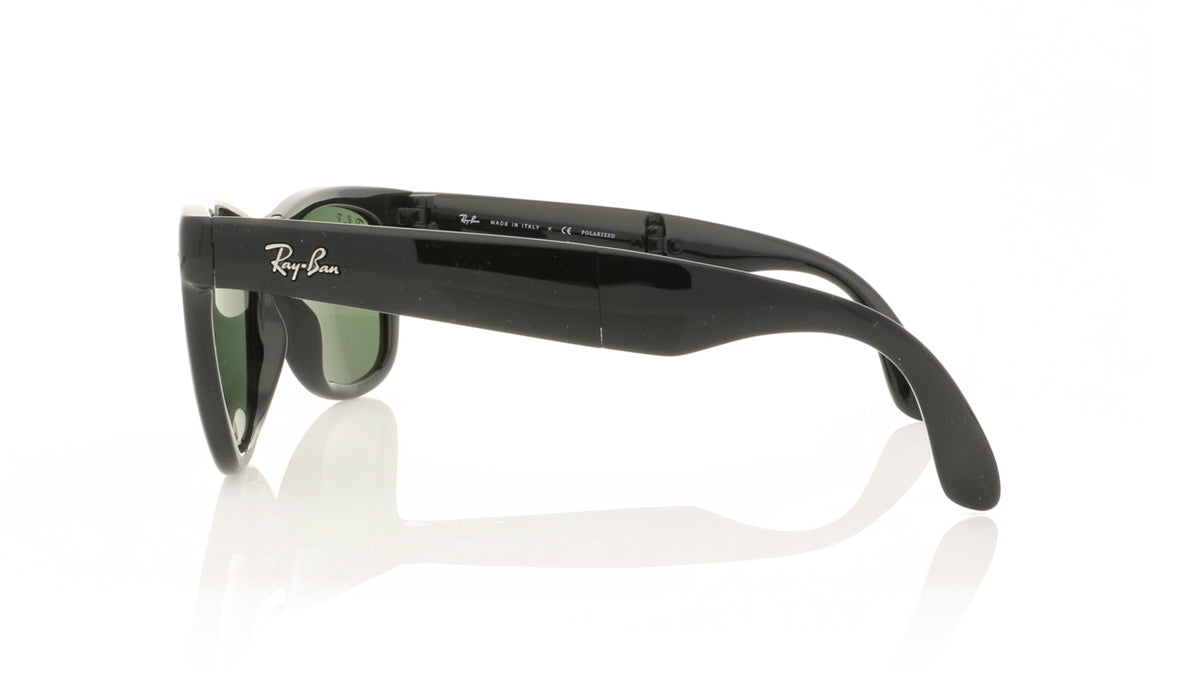 Ray-Ban Folding Wayfarer RB4105 601/58 Black Sunglasses - Side