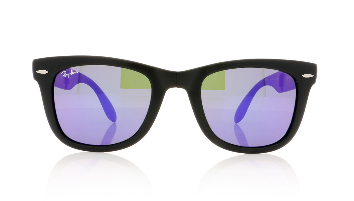 Ray-Ban Folding Wayfarer RB4105 601S1M Mt Black Sunglasses - Front
