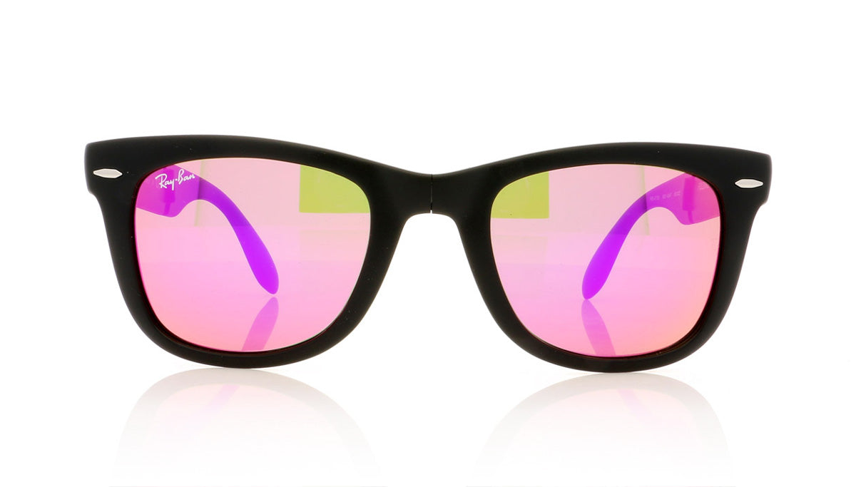 Ray-Ban Folding Wayfarer RB4105 601S4T Mt Black Sunglasses - Front