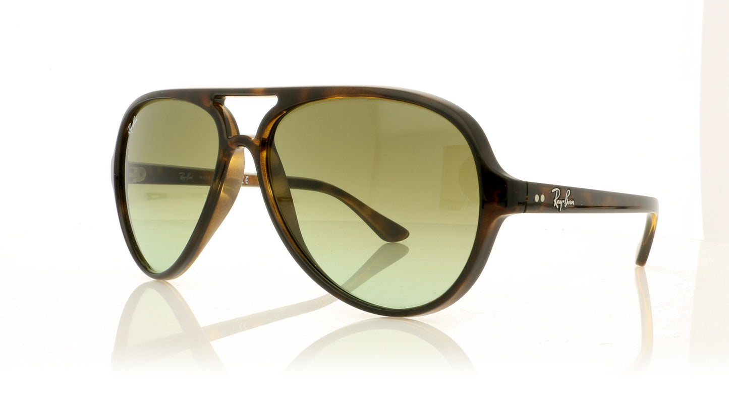 Ray-Ban Cats 5000 RB4125 710/A6 Havana Sunglasses - Angle