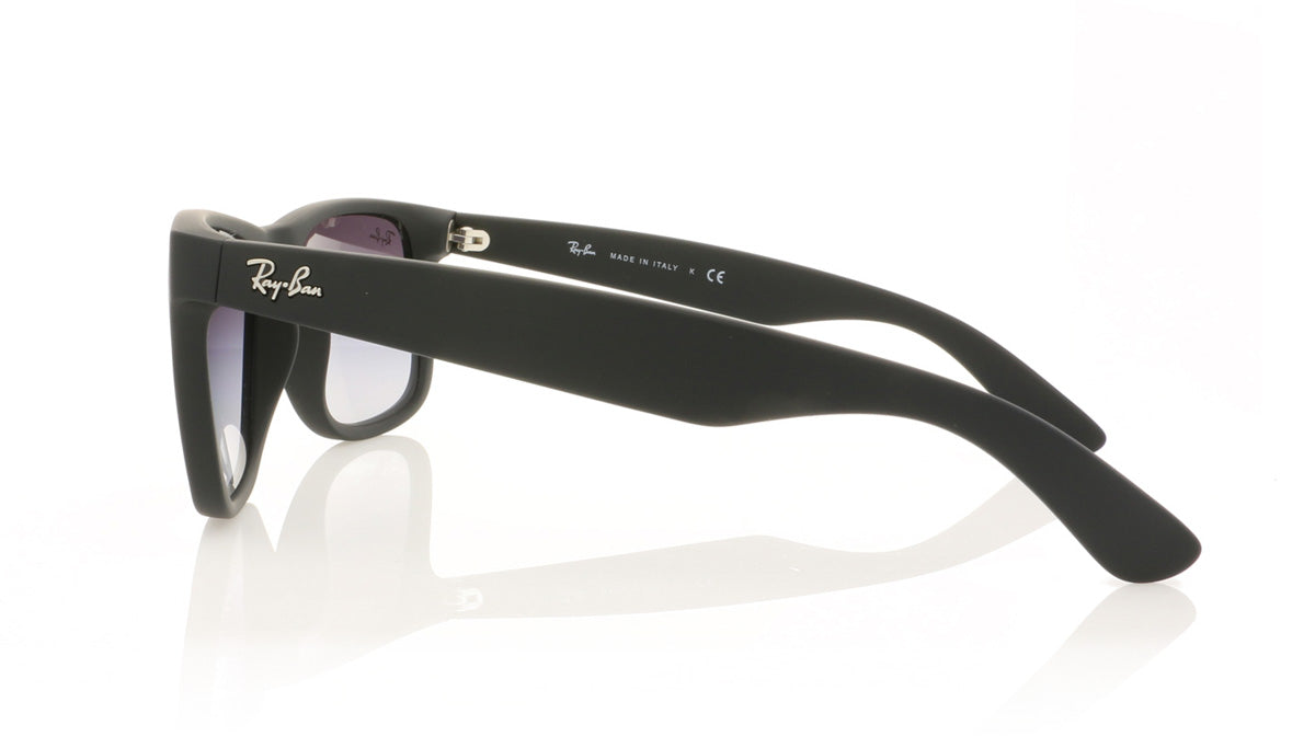 Ray-Ban Justin RB4165 601/8G Rubber Black Sunglasses - Side