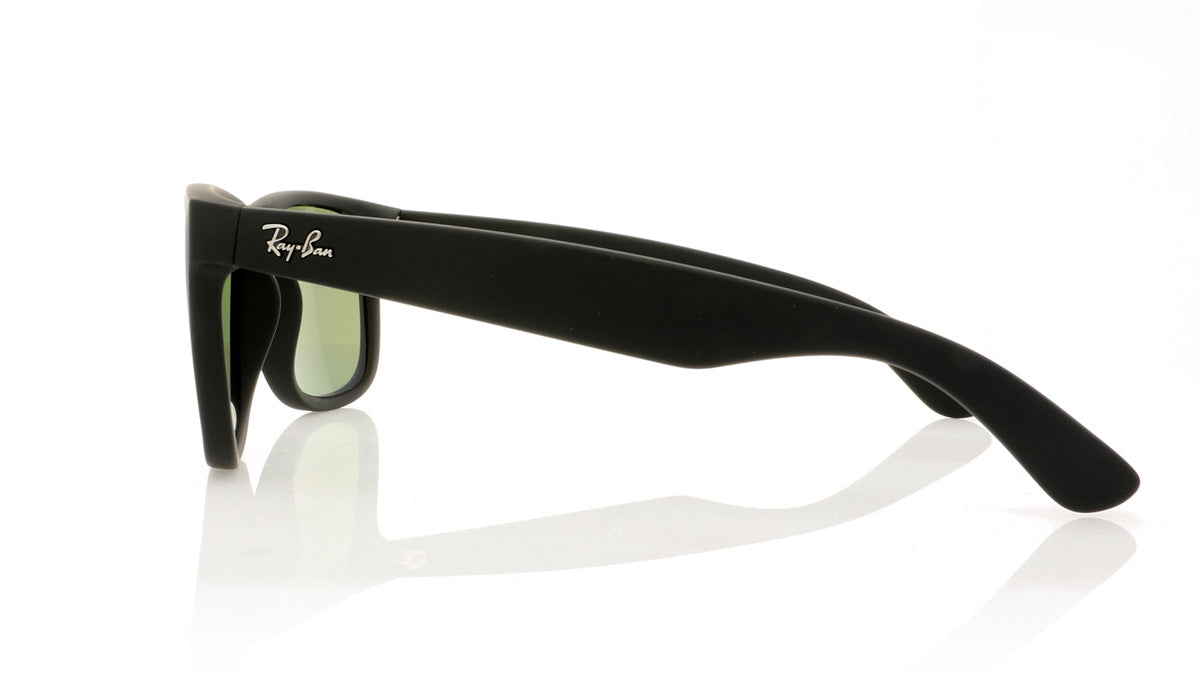 Ray-Ban Justin 622/55 Black Rubber Sunglasses - Side