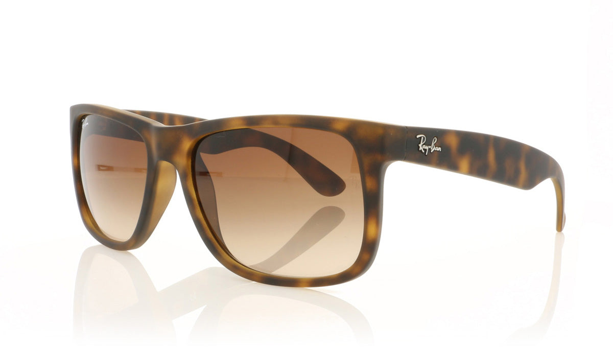 Ray-Ban Justin RB4165 710/13 Rubber Light Hav Sunglasses - Angle