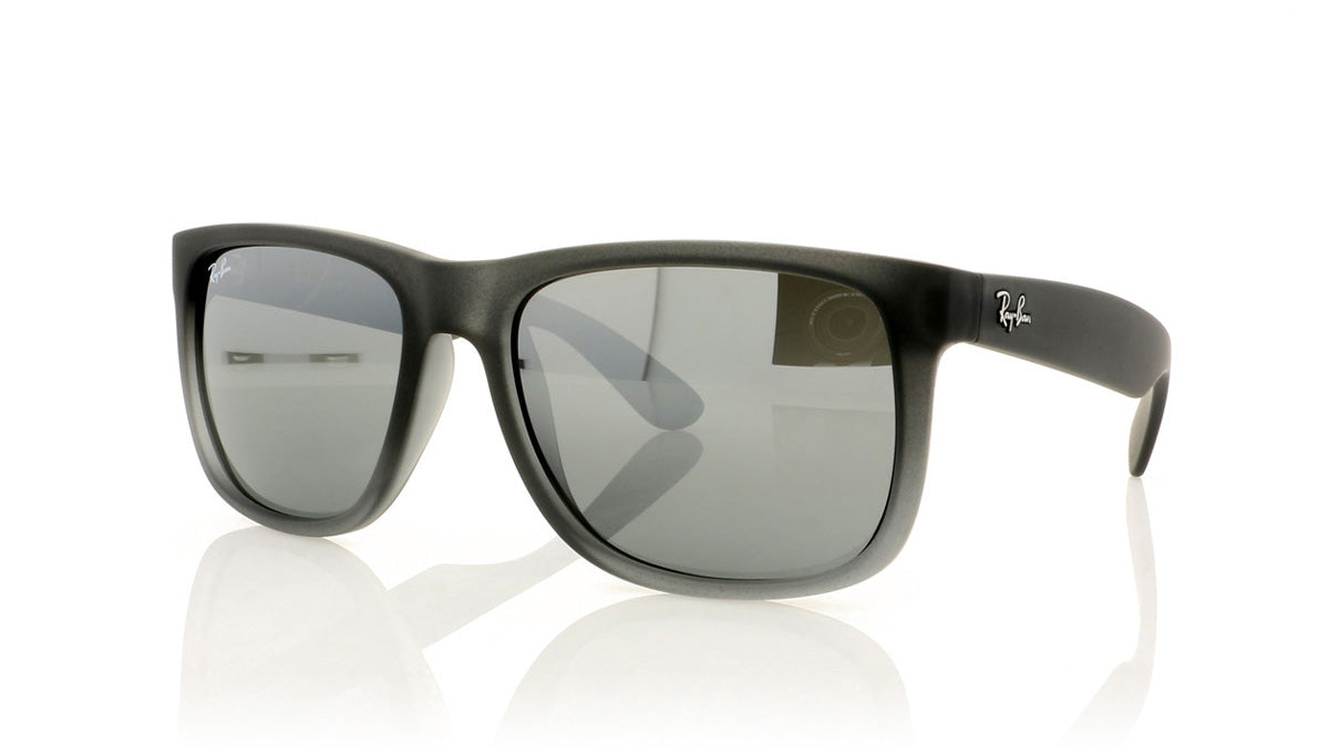 Ray-Ban Justin RB4165 852/88 Rubber Grey Sunglasses - Angle