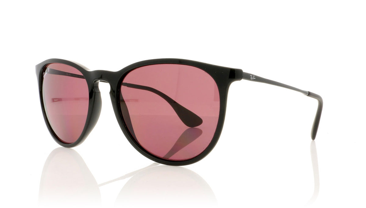 Ray-Ban Erika RB4171 601/5Q Black Sunglasses - Angle
