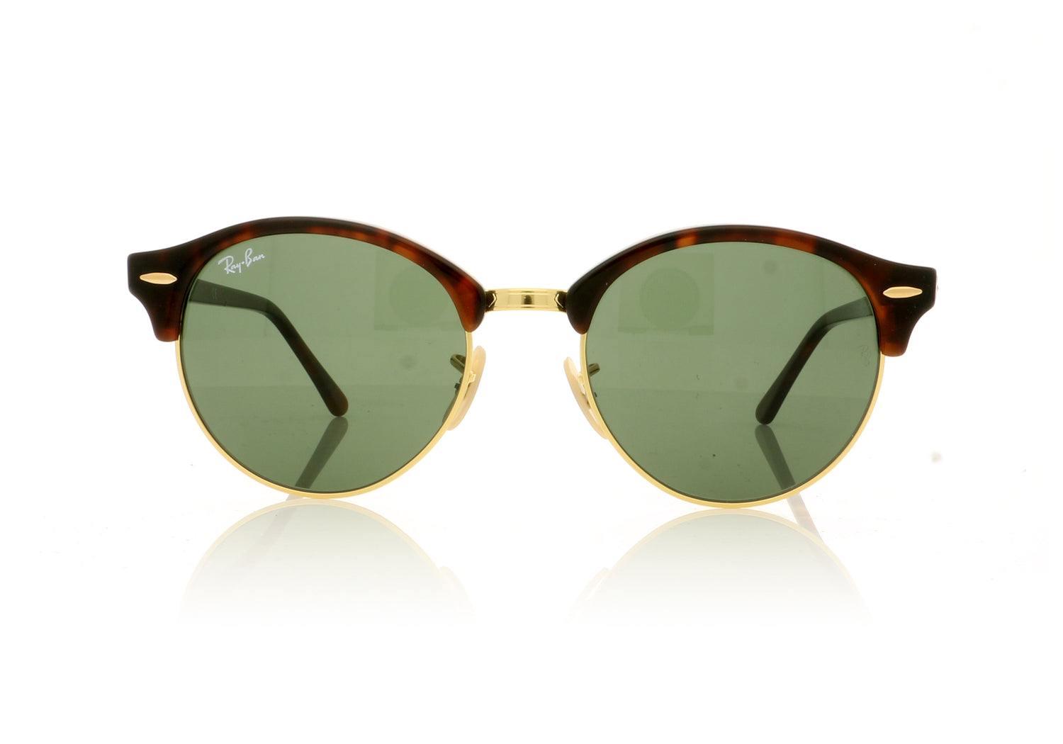 Ray-Ban Clubround 990/58 Red Havana Sunglasses - Front