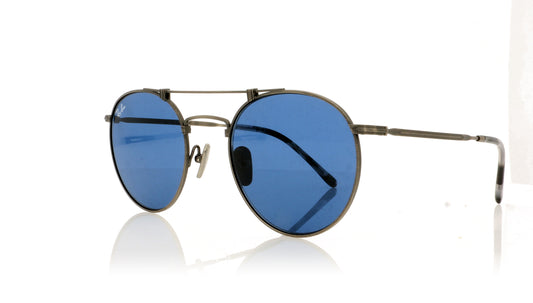 Ray-Ban Titanium 9138T0 Demi Gloss Pewter Sunglasses - Angle