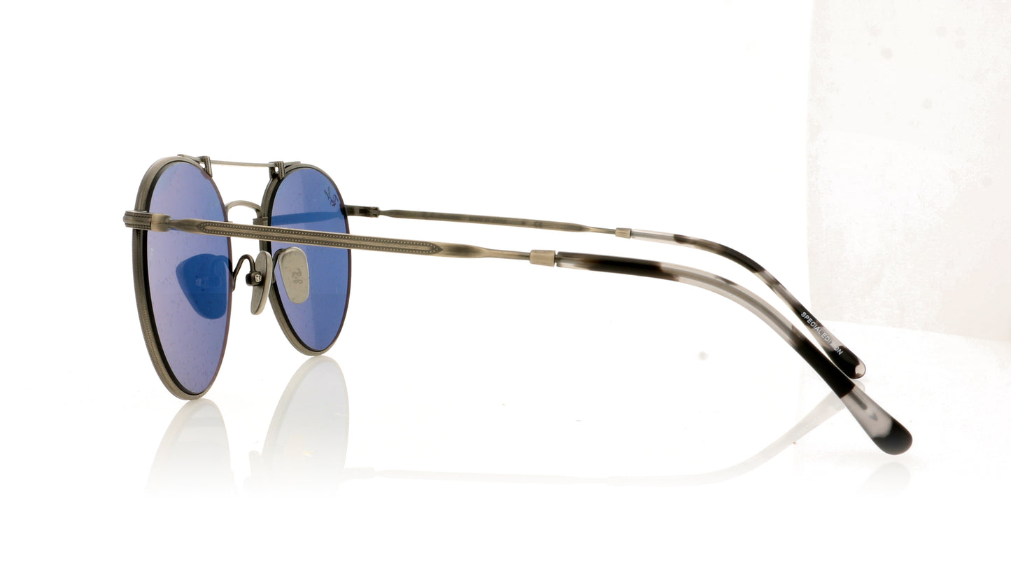 Ray-Ban Titanium 9138T0 Demi Gloss Pewter Sunglasses - Side