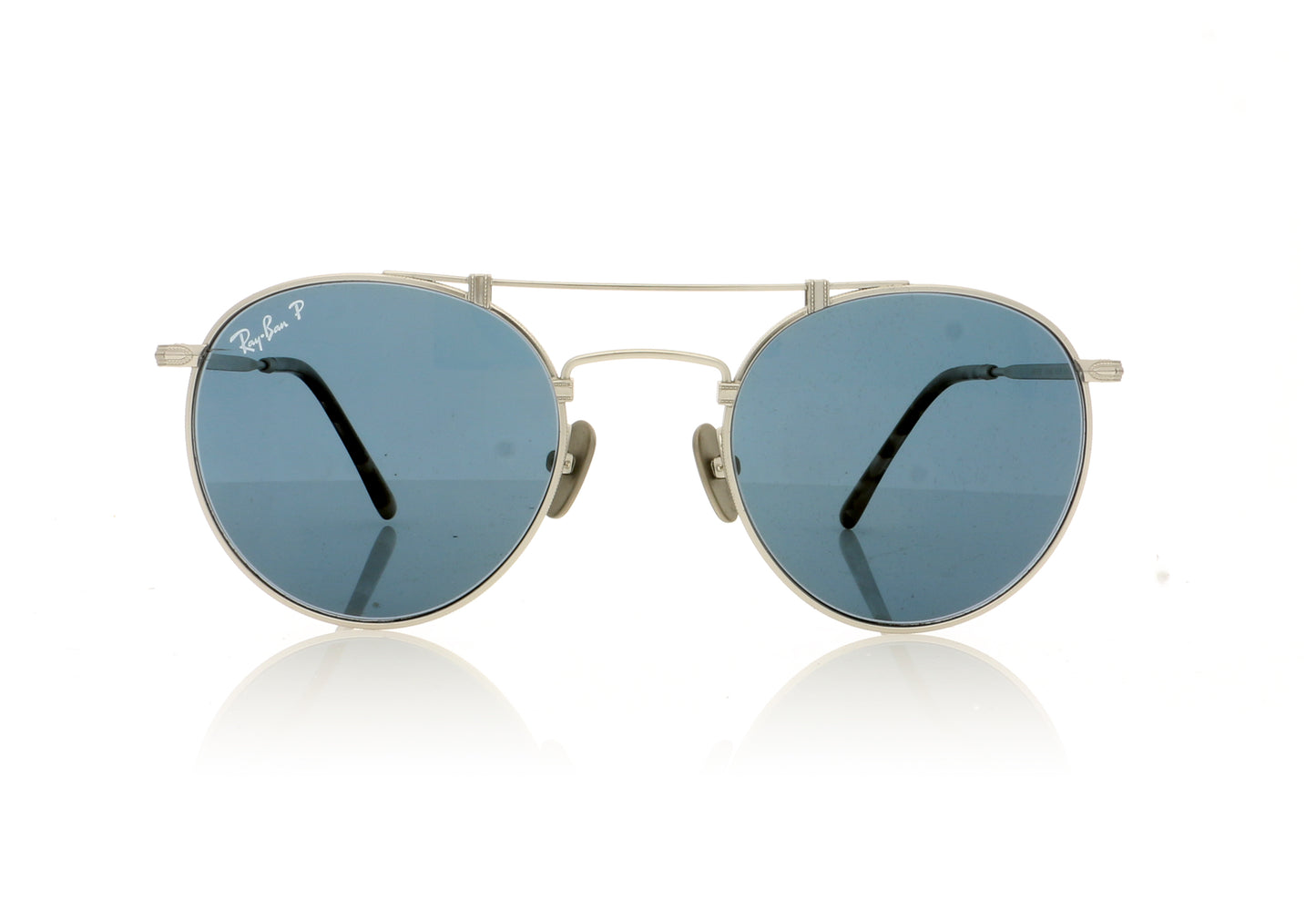 Ray-Ban Titanium 9165 Silver Demishiny Sunglasses - Front