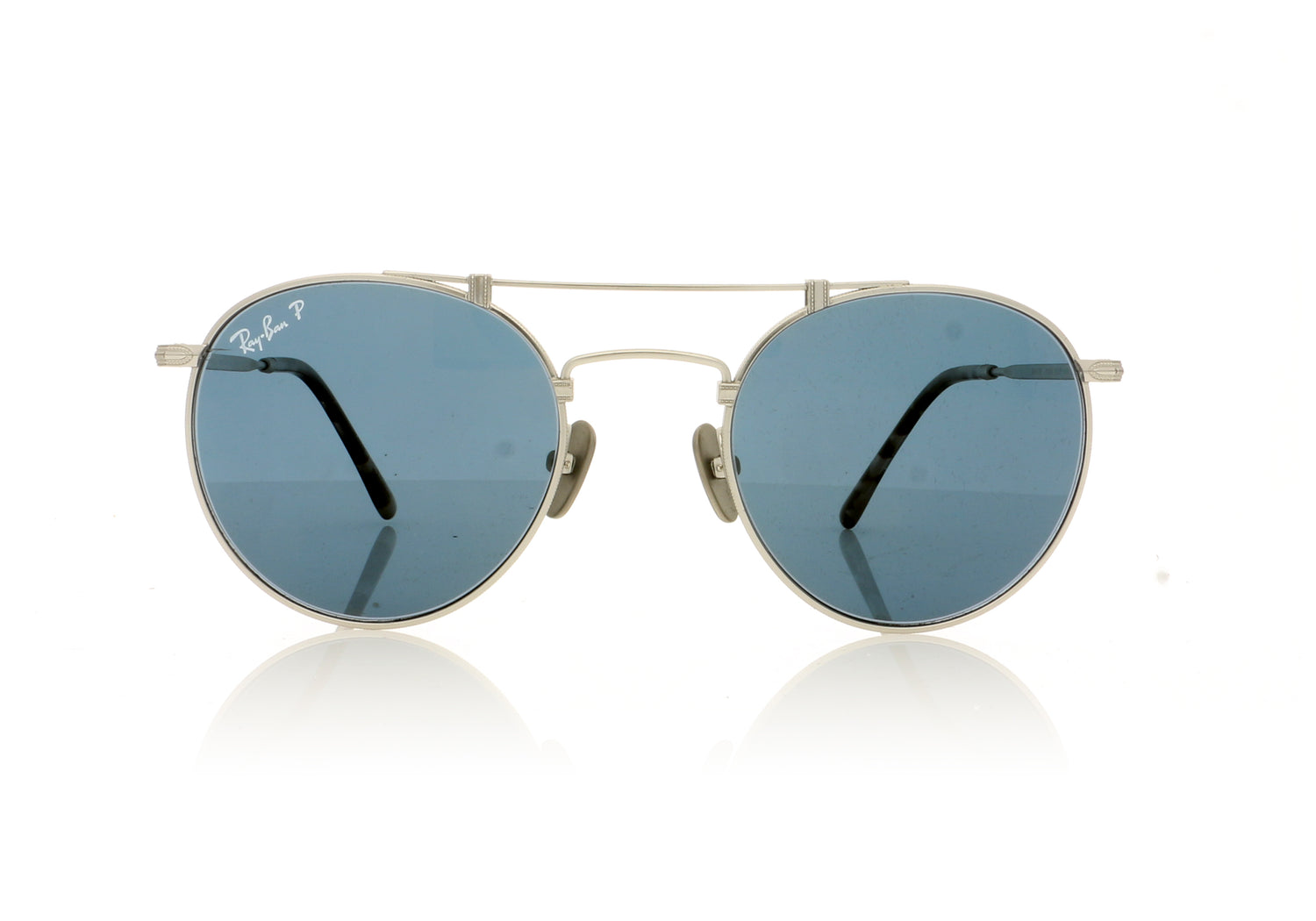 Ray-Ban Titanium 9165 Silver Demishiny Sunglasses - Front