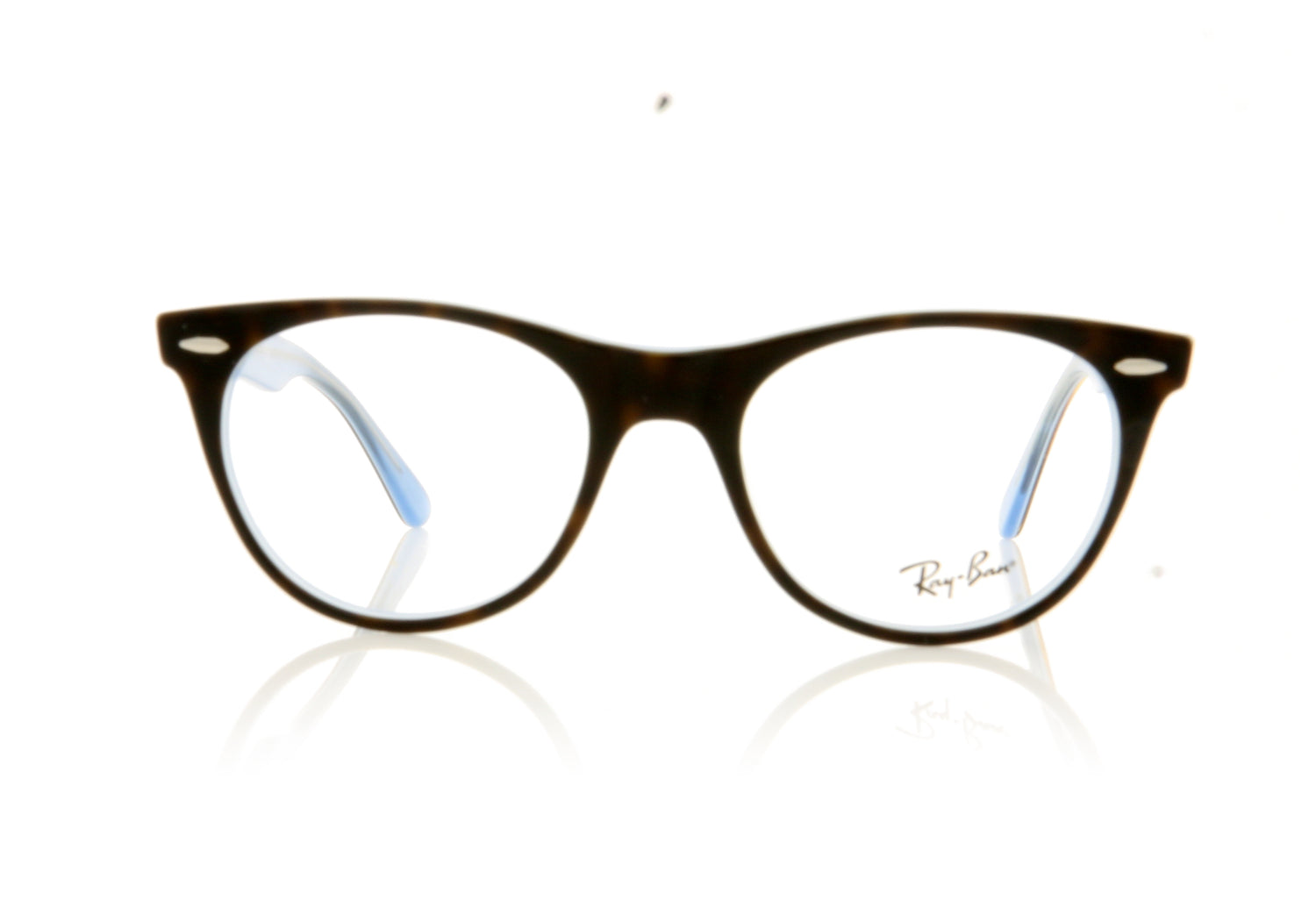 Ray-Ban Wayfarer Ii 5883 Top Havana On Light Blue Glasses - Front