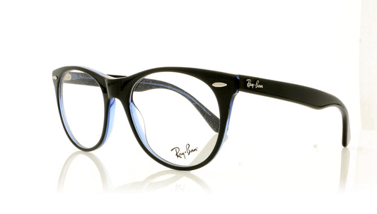 Ray-Ban Wayfarer Ii 5988 Grey On Top Trasparent Blue Glasses - Angle