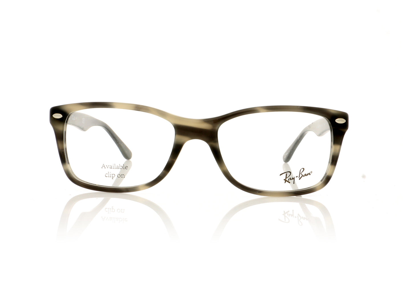 Ray-Ban 0RX5228 5800 Grey Green Havana Glasses - Front