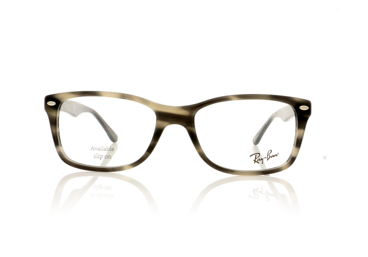 Ray-Ban 0RX5228 5800 Grey Green Havana Glasses - Front