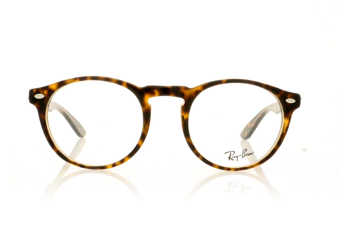 Ray-Ban 0RX5283 5989 Havana On Top Trasp Brown Glasses - Front