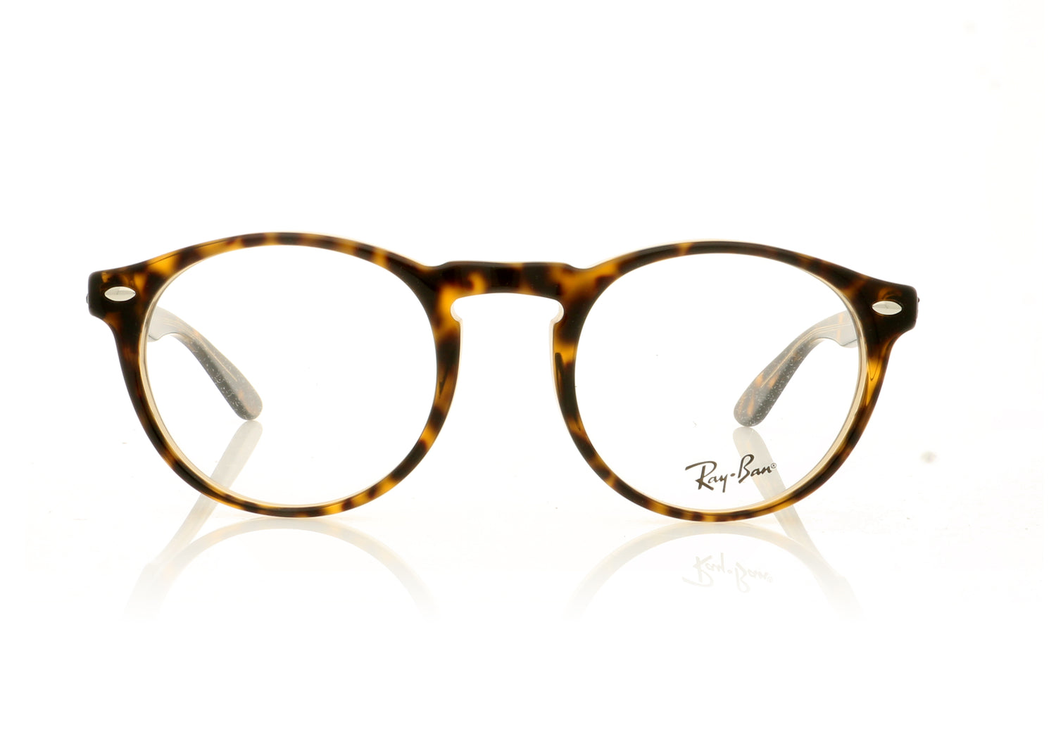 Ray-Ban 0RX5283 5989 Havana On Top Trasp Brown Glasses - Front