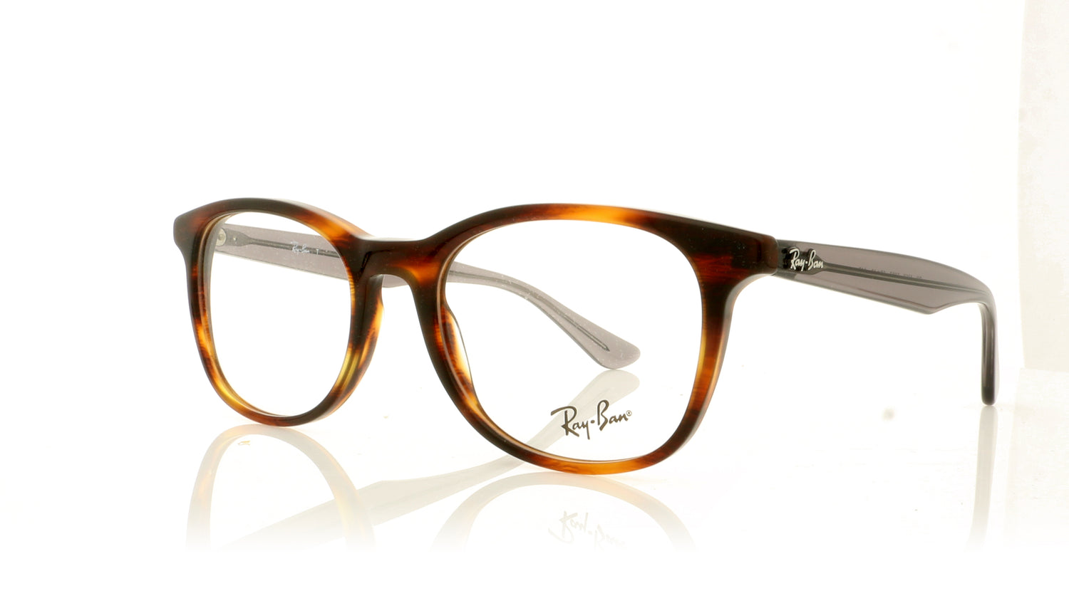 Ray-Ban 0RX5356 5607 Shiny Havana Glasses - Angle