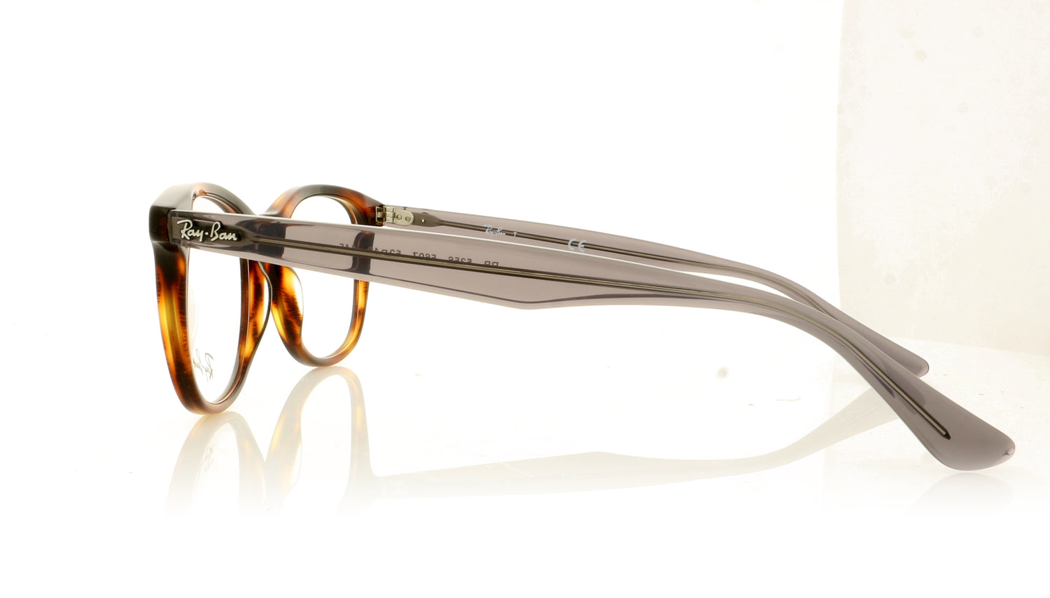 Ray-Ban 0RX5356 5607 Shiny Havana Glasses - Side