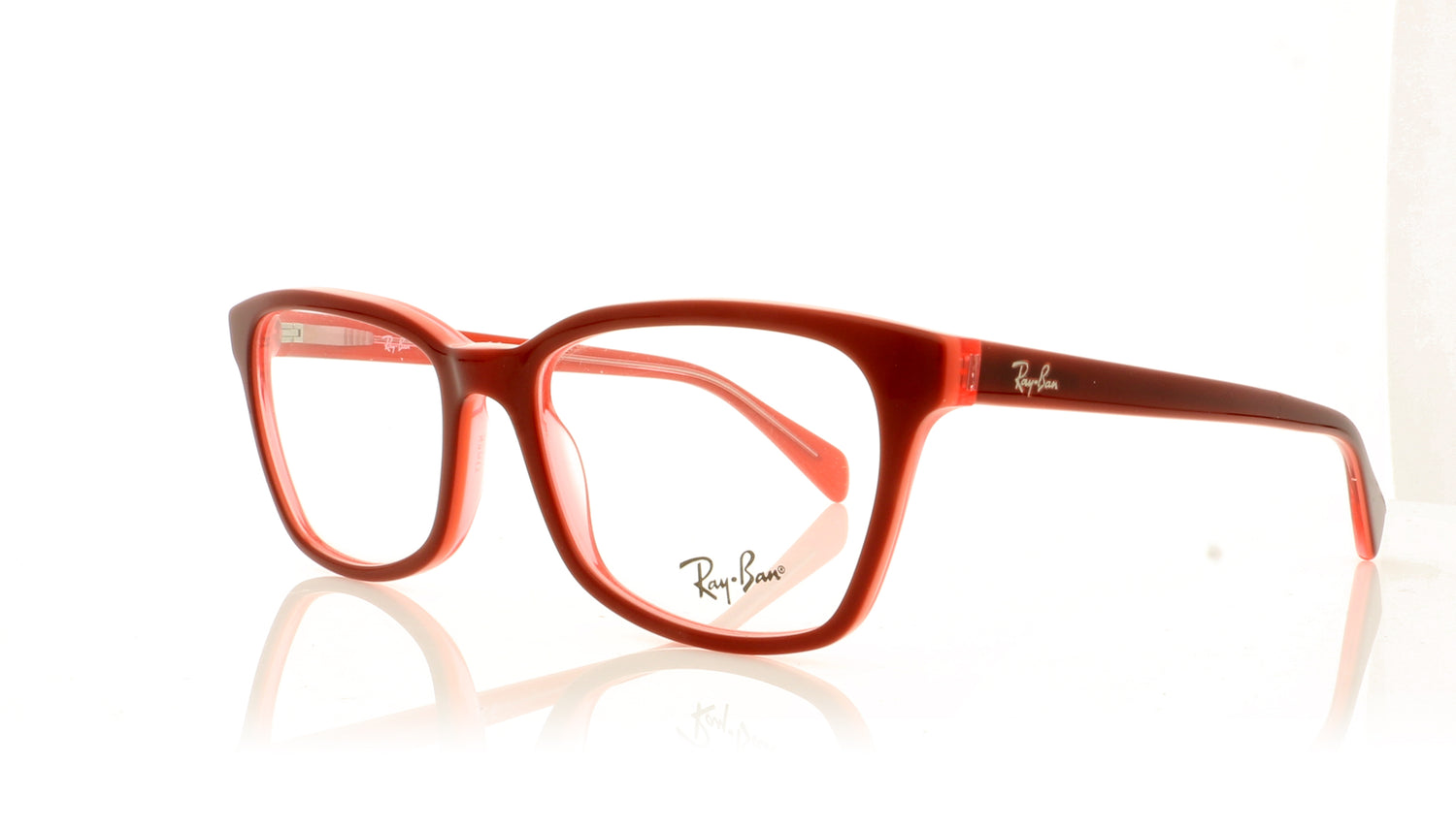 Ray-Ban 0RX5362 5777 Top Fuxia Glasses - Angle