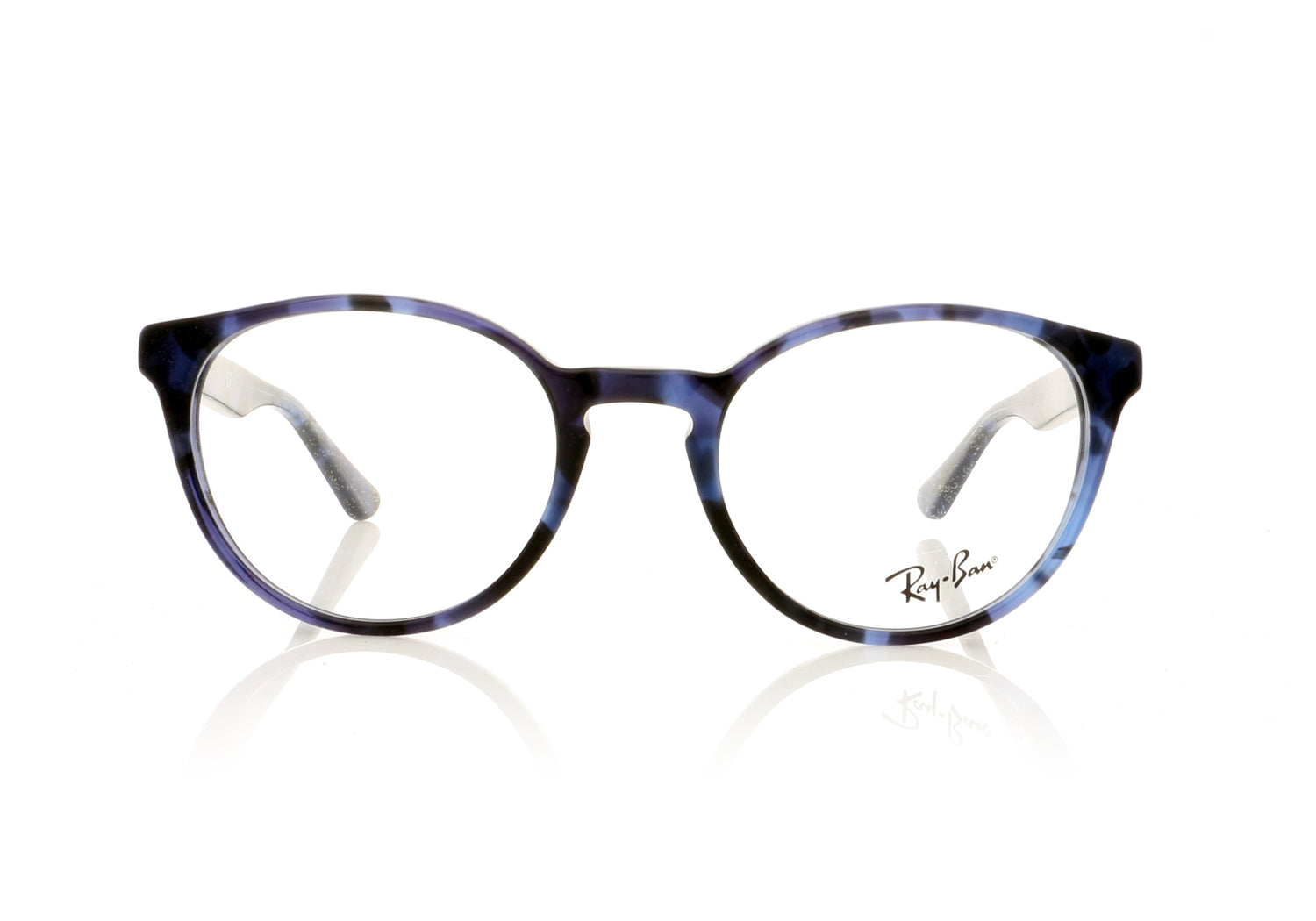 Ray-Ban 0RX5380 5946 Havana Opal Blue Glasses - Front