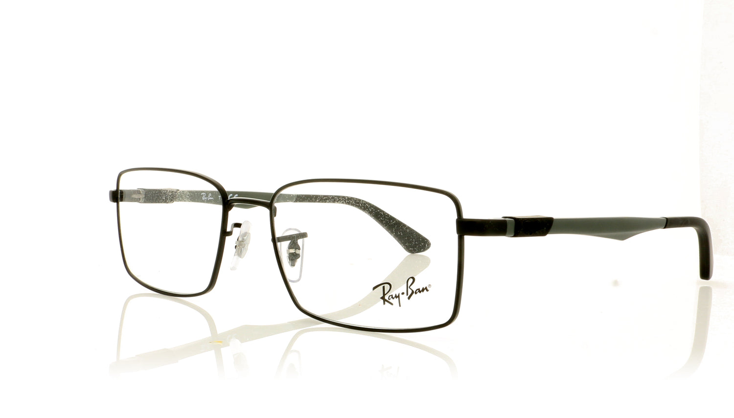 Ray-Ban 0RX6275 2503 Matte Black Glasses - Angle