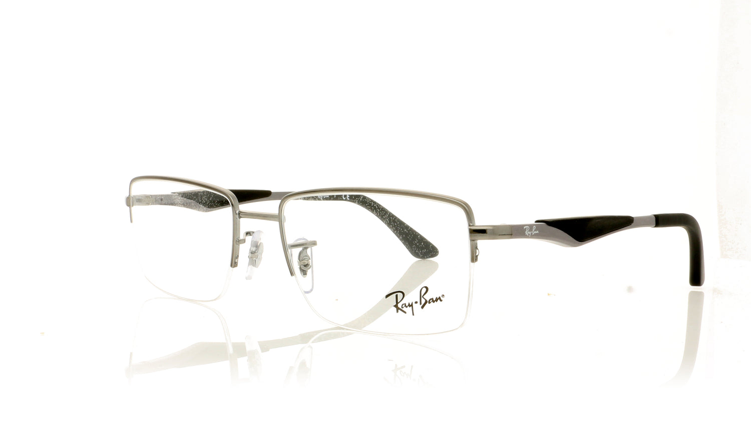 Ray-Ban RB6285 2502 Gunmetal Glasses - Angle