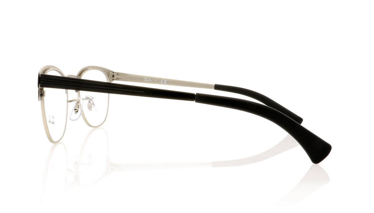 Ray-Ban 0RX6317 2832 Top Black On Matte Silver Glasses - Side