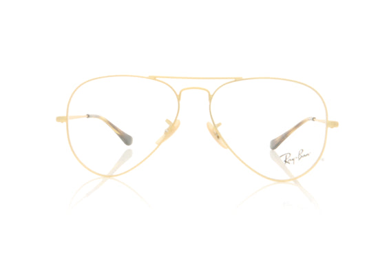 Ray-Ban Aviator 3033 Matte Gold Glasses - Front